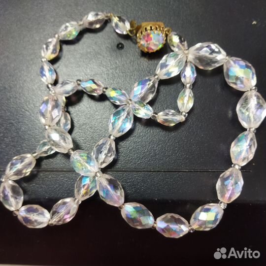 Бусы СССР чешский хрусталь