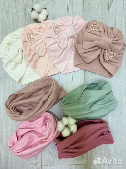 Шапка детская снуд тюрбан