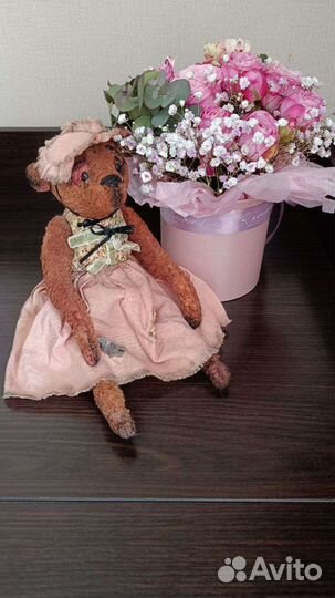 Интерьерная игрушка ручной работы медведица