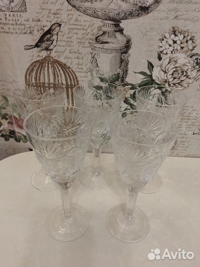 Бокалы для шампанского хрусталь СССР