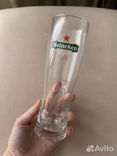 6 шт. Пивные бокалы Heineken 0,25 л со звездой