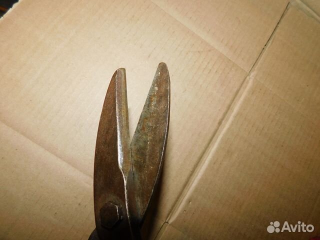 Старинные, кованные ножницы металлу СССР, клеймо