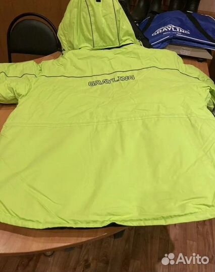 Костюм grayling «Селигер 2020», лайм-чёрный р.60+