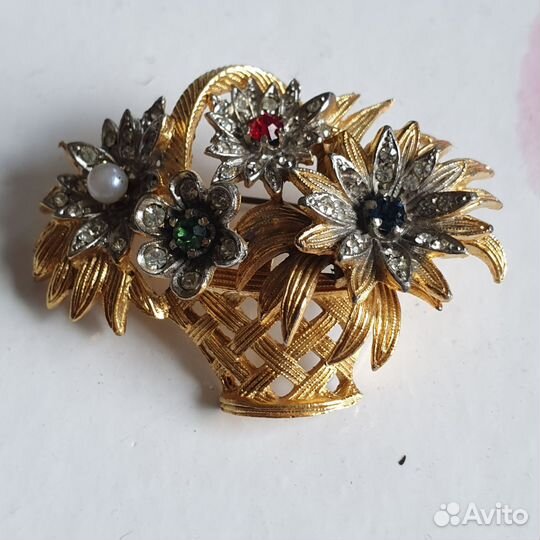 Винтажная брошь США