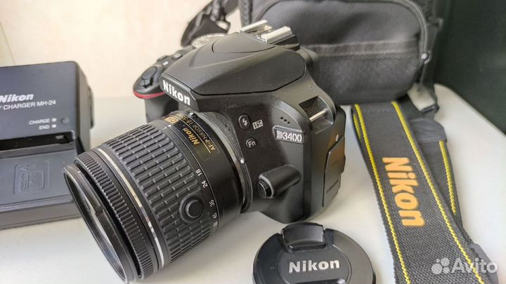 Nikon D3400 kit (пробег 6 тыс)