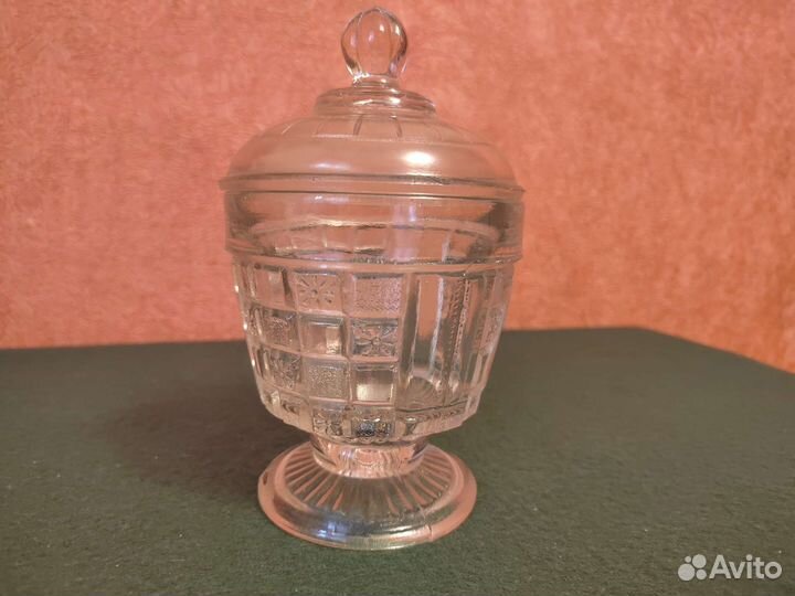 Сахарница (Царизм/Номерная/линза/с окном под герб