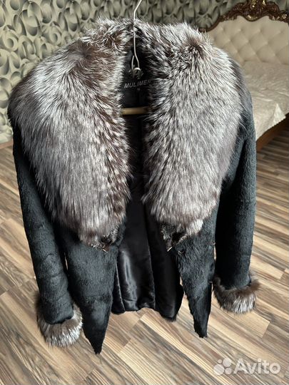 Натуральная шуба из чернобурки