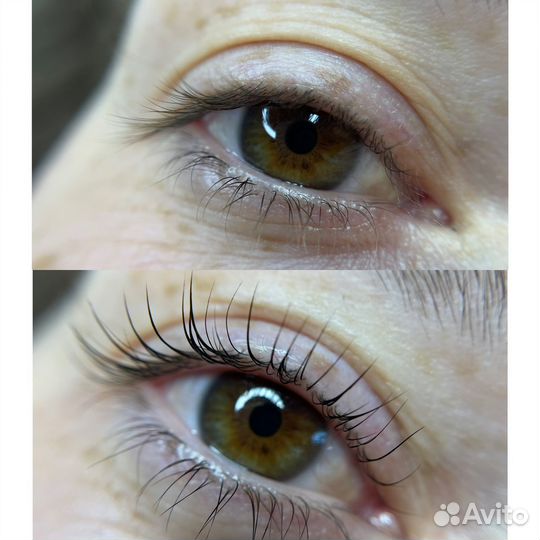 Коррекция бровей, ламинирование ресниц