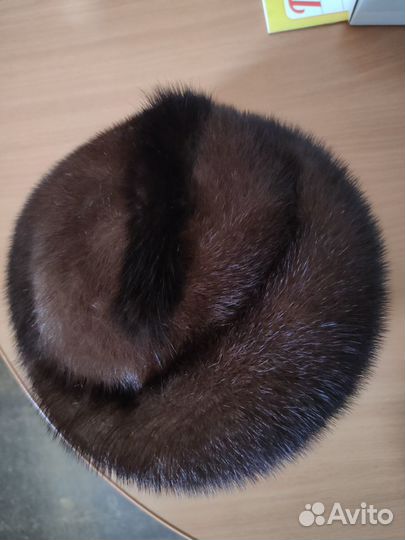 Шапка норковая женская 54