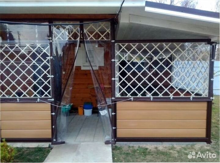 Мягкие окна для беседки, террасы, веранды