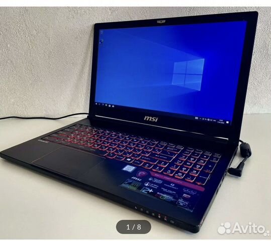 IPS Игровой MSI (8x- Core i7 GTX-1050) 16 gb