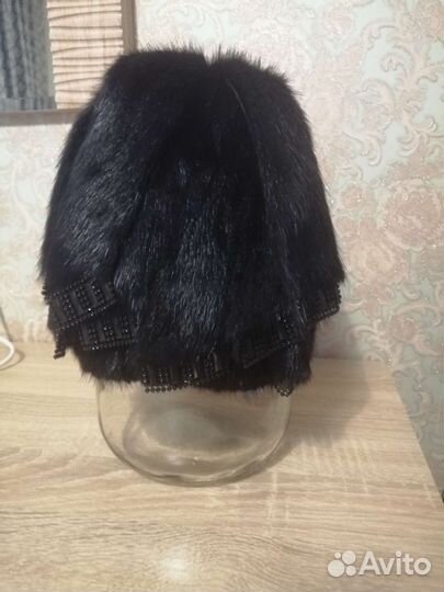 Шапка норковая женская