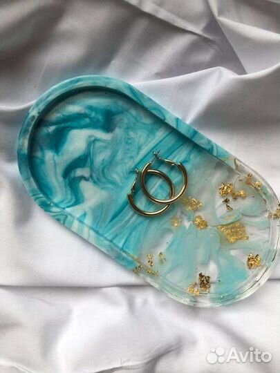 Поднос подставка из эпоксидной смолы