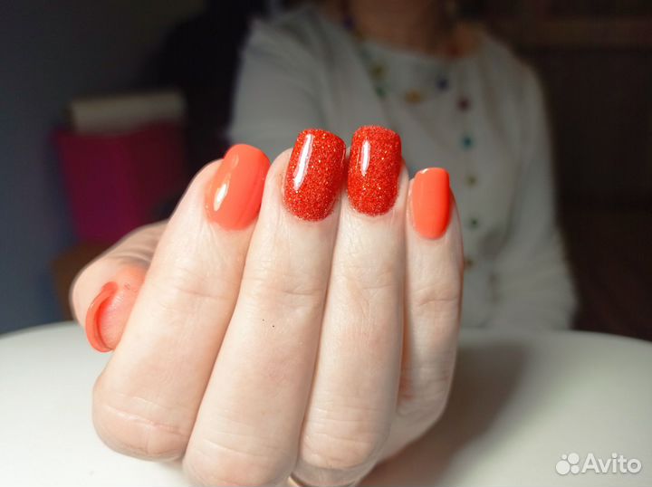 Пудровый маникюр, Дип-система,Титановые ногти