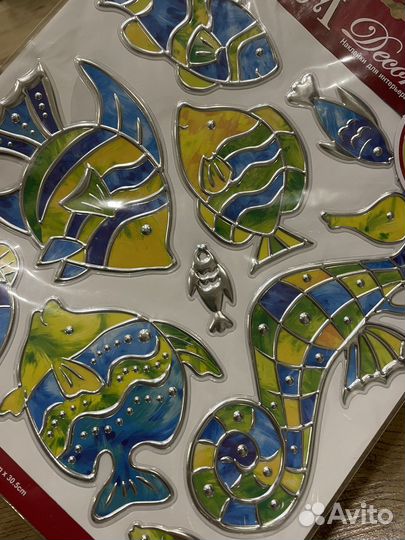 Детские наклейки, фоторамки. новые