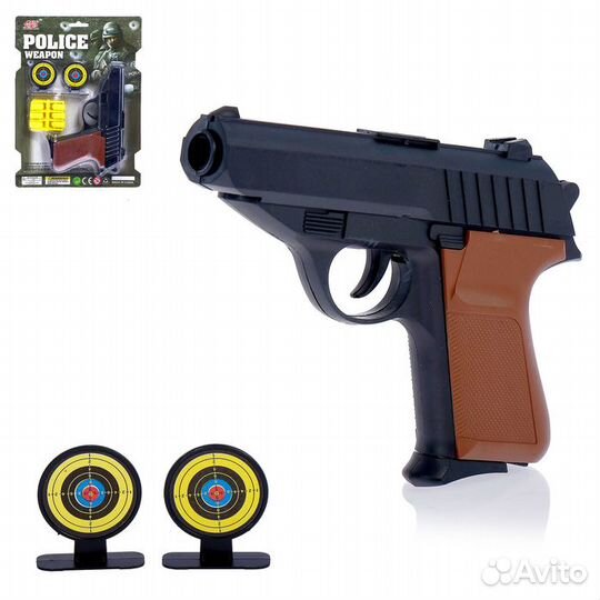 Пистолет «Стрелок», с мишенями, стреляет мягкими п