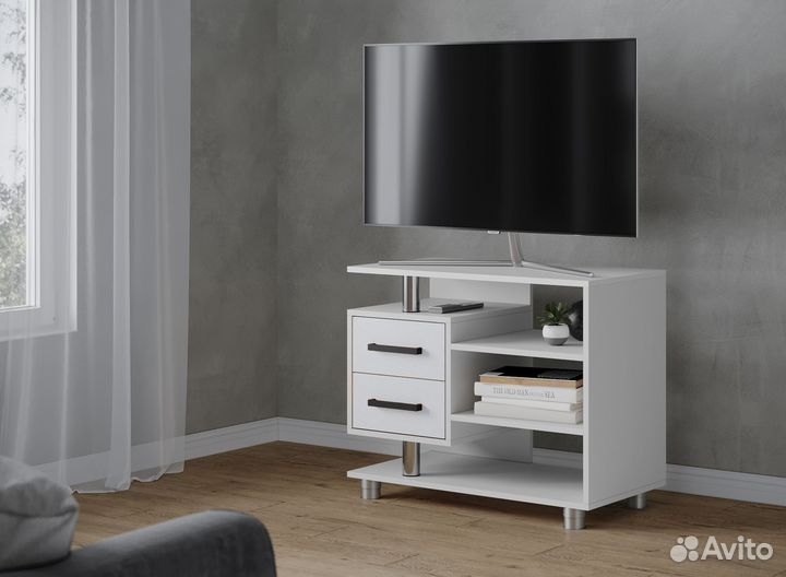 Тумба с полками современная на 800