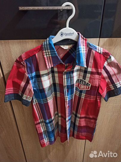 Рубашка с коротким рукавом 140см