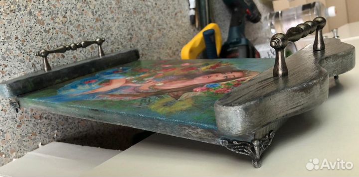 Поднос - дерево. Hand Made