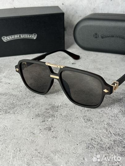 Очки Chrome Hearts коричневые