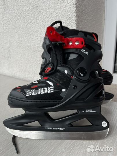 Коньки хоккейные детские раздвижные nordway