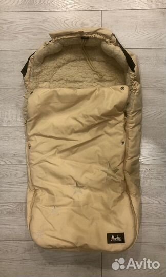 Меховой конверт в коляску овчина