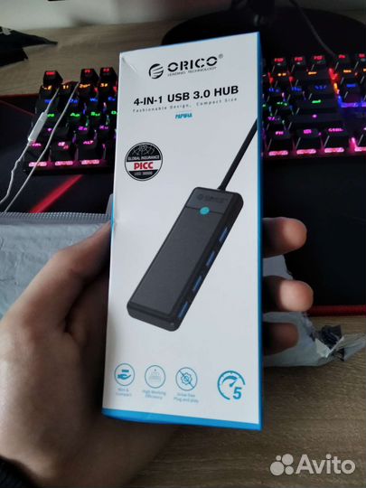 USB 3.0 hub 4in1 хаб 4в1