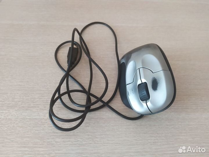 Вертикальная мышь компьютерная проводная Delux M36