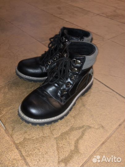 Ботинки кожаные