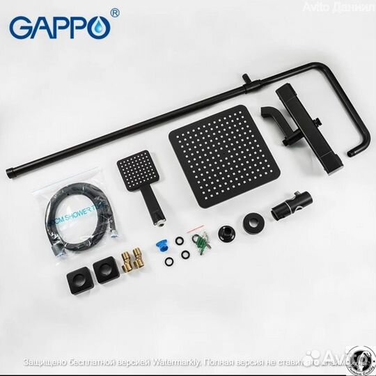 Душевая система с термостатом Gappo G2491-6