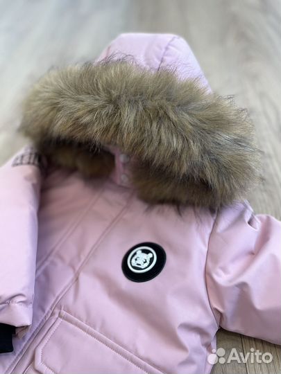 Зимний костюм детский пуховик и полукомбинезон