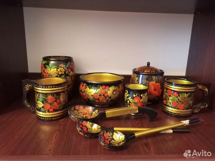 Набор деревянной посуды 