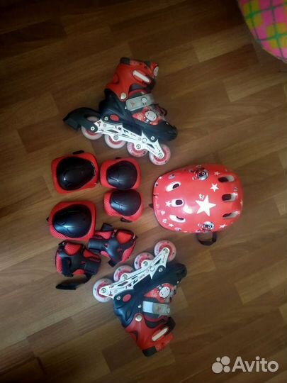 Роликовые коньки детские раздвижные