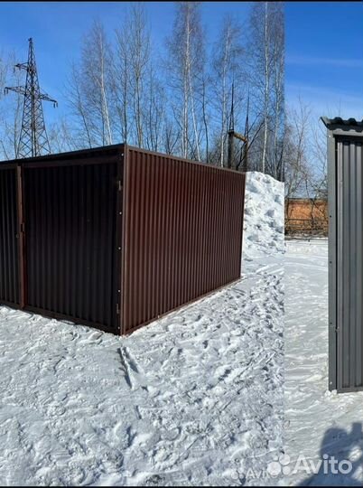 Гараж ракушка Оцинкованная