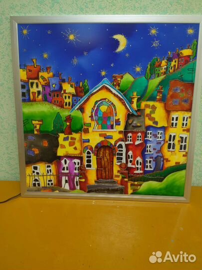 Витражная картина (светильник)