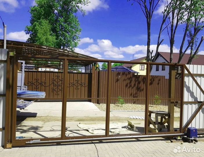 Откатные ворота под ключ