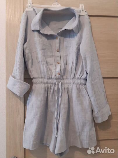 Комбинезон шорты женский из муслина 44