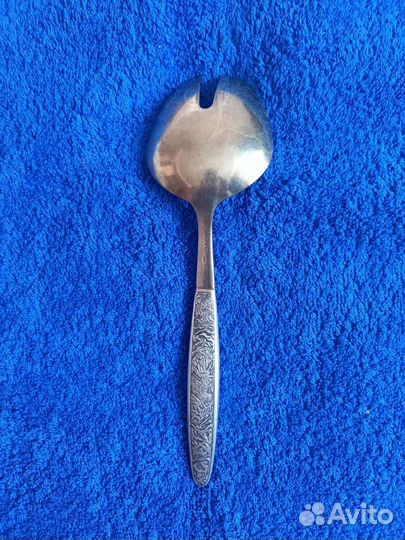 Ложка салатная серебро с позолотой 916 Таллин