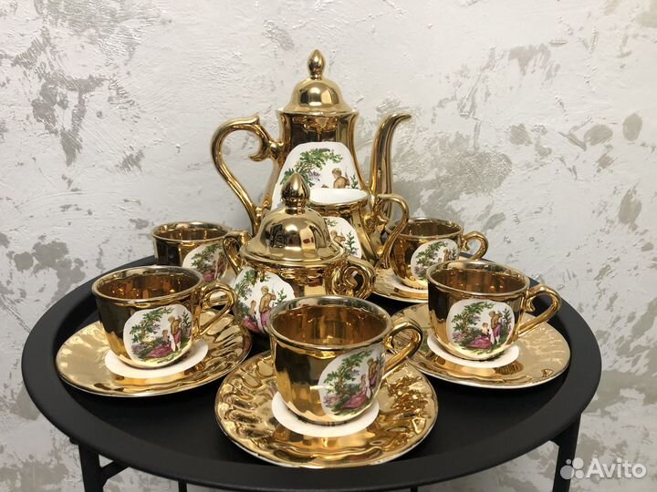 Сервиз кофейный Дама и Кавалер, Бавария 5 персон