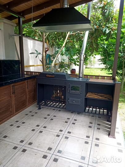 Мангал с крышей
