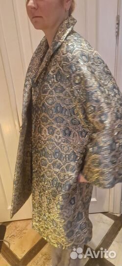 Marina Rinaldi лёгкое парчовое пальто