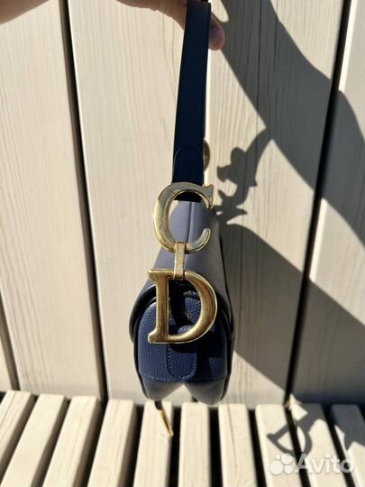 Сумка Dior saddle с ремнем оригинал