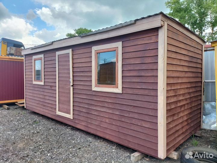 Бытовка строительная 7х2,30 с блоками