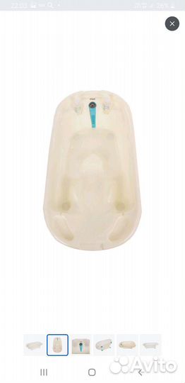 Детская ванночка с анатомической горкой