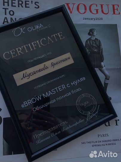 Работа master бровист