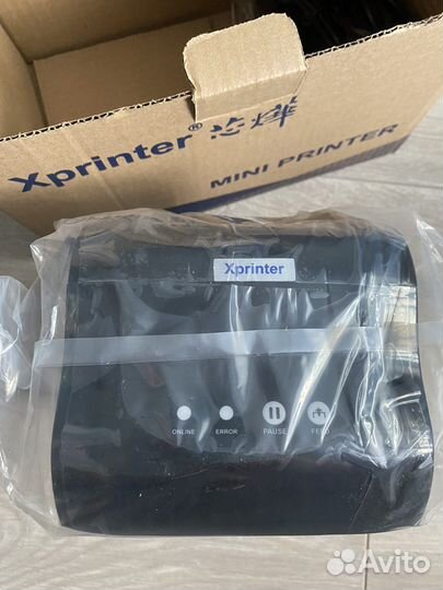 Термо принтер Xprinter XP-365B черный