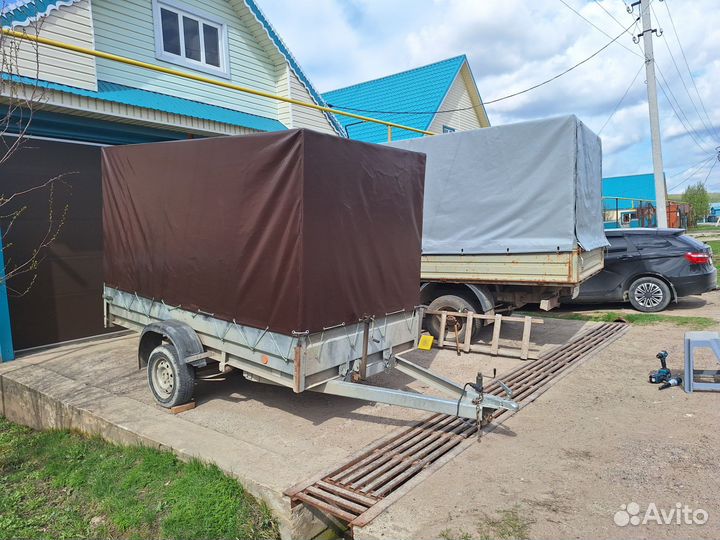 Тент-брезент полога на прицепы и газели