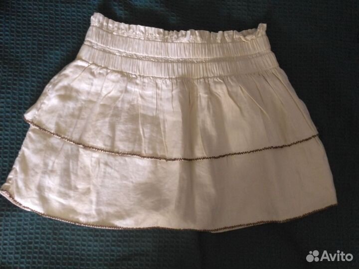 Юбка белая из льна