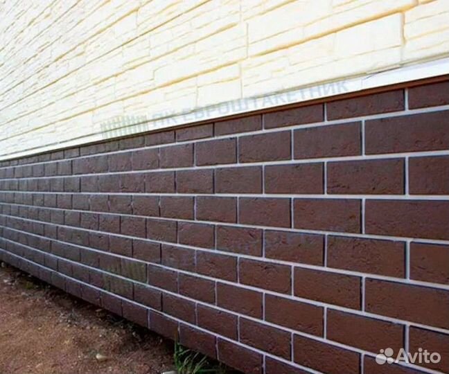 Панель цокольная сайдинг клинкерный кирпич