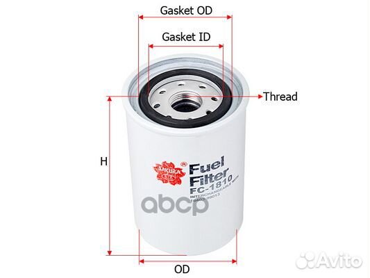 Фильтр топл. Sakura FC1810 FC1810 Sakura